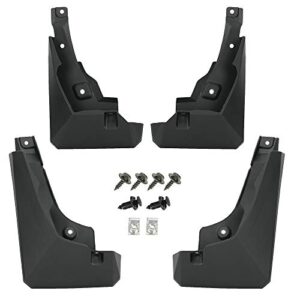 4-Piece Black Mud Flaps Splash Guards For 2019-2024 Toyota RAV4 - Front & Rear Set