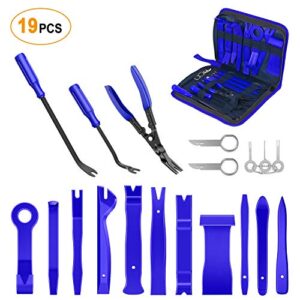 Specialty Tools for Installing and Removing Fasteners Trims Molding and Panels MIKKUPPA 6 Piece Auto Trim Removal Tool Kit 