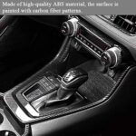 Matte Carbon Fiber Pattern, Gear Bomely Fit Rav4 Gear Shift Panel Cover Trim Center Console Frame Cover for Toyota Rav4 2019 2020 Accessories 