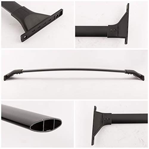 thumbnail image 2 of HQS Black Aluminum Roof Rack Cross Bars – For 2019-2023 Toyota RAV4, Direct Fit, Clear Coat 2 of 4