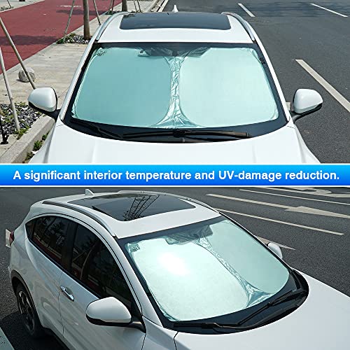 thumbnail image 2 of Pigenius Windshield Sun Shade For 2014-2020 Nissan Rogue Without Rearview Mirror 2 of 13